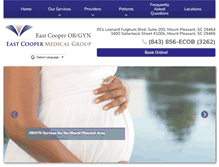 Tablet Screenshot of eastcooperobgyn.com